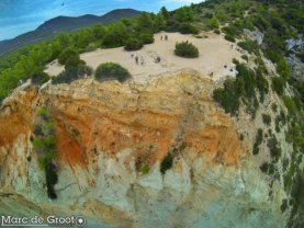 Drone view pic of clifftop by Es Vedra